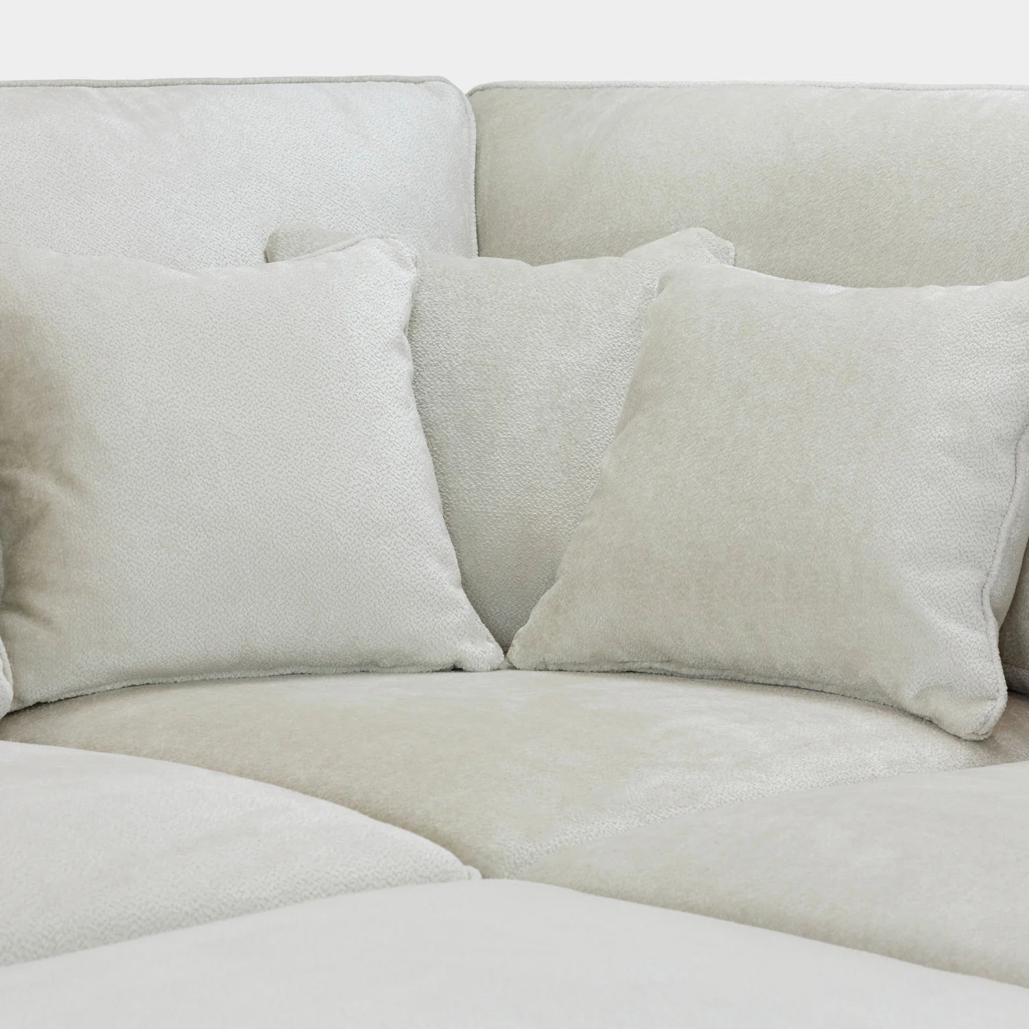 Kiana Modular Sofa Ivory Left Hand Arm Piece