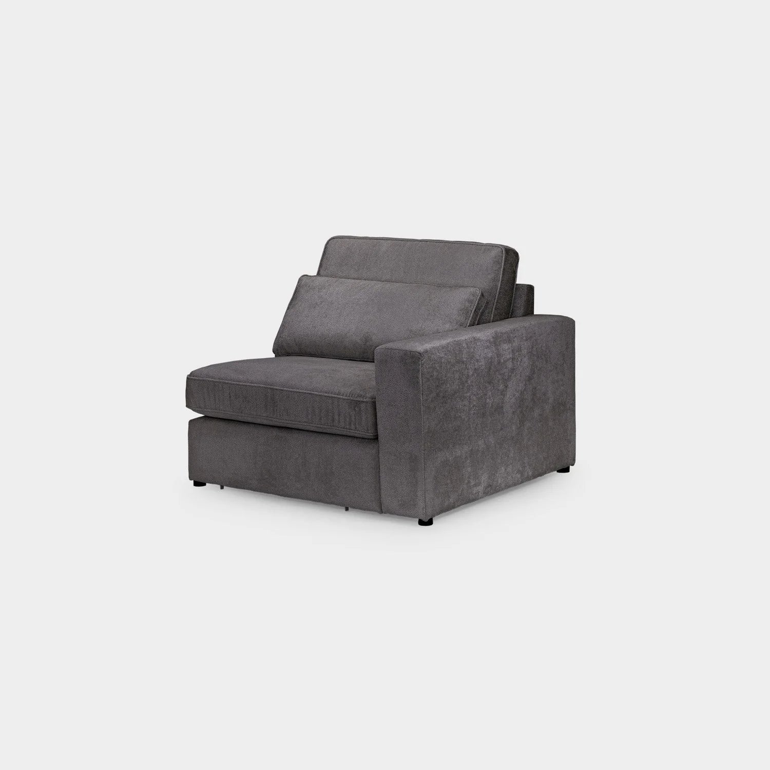 Kiana Modular Sofa Grey Right Hand Arm Piece
