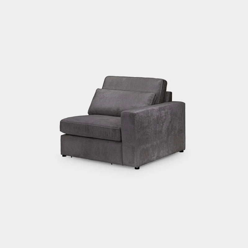 Kiana Modular Sofa Grey Right Hand Arm Piece
