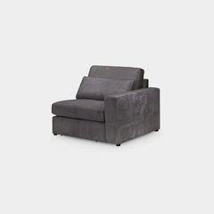 Kiana Modular Sofa Grey Right Hand Arm Piece
