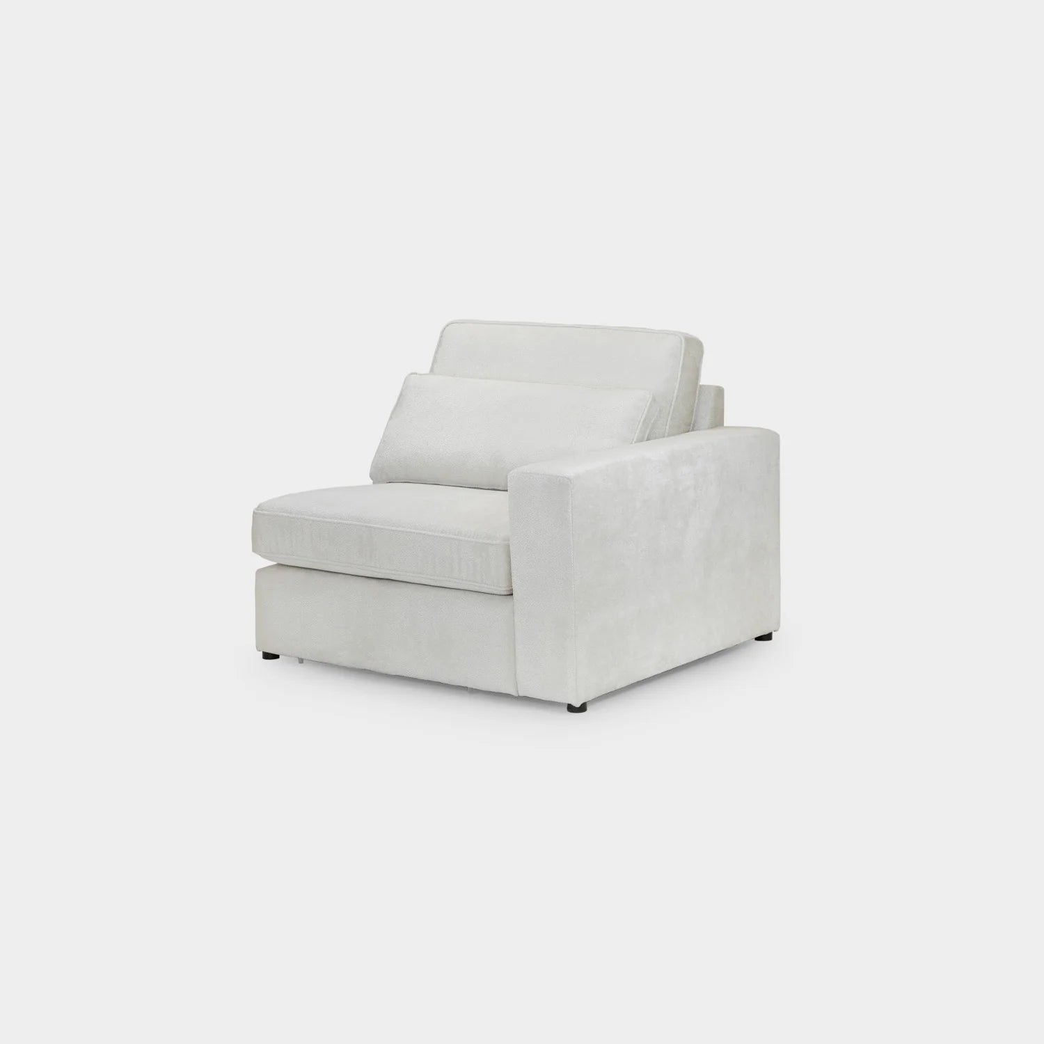 Kiana Modular Sofa Ivory Right Hand Arm Piece