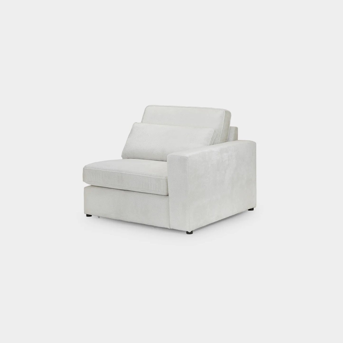 Kiana Modular Sofa Ivory Right Hand Arm Piece