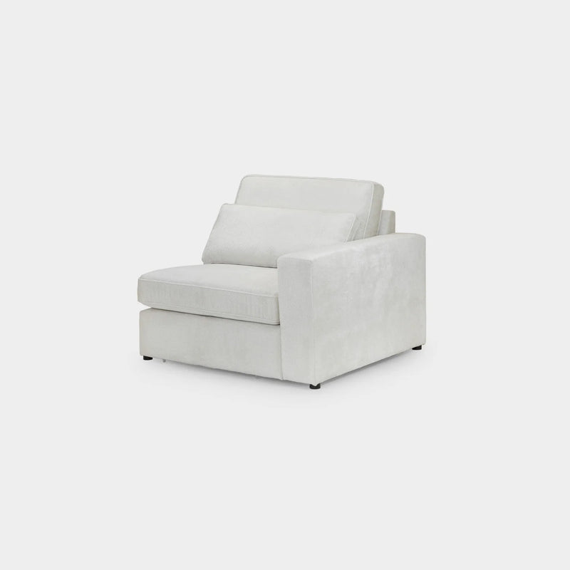 Kiana Modular Sofa Ivory Right Hand Arm Piece