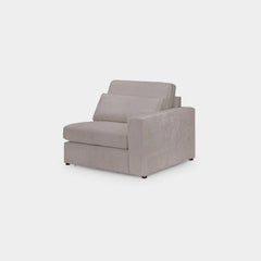 Kiana Modular Sofa Mocha Right Hand Arm Piece