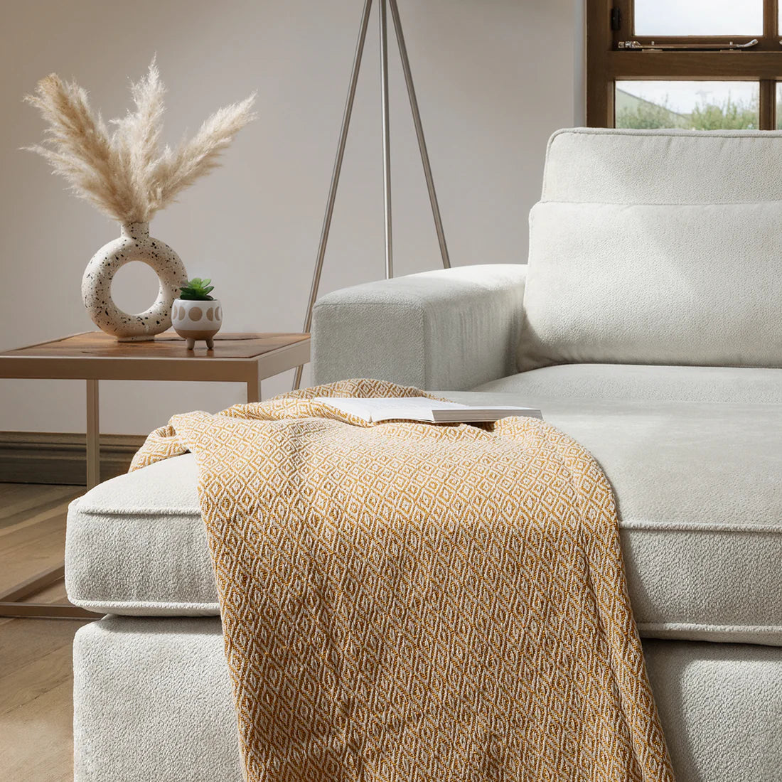 Kiana Modular Sofa Ivory Large Corner