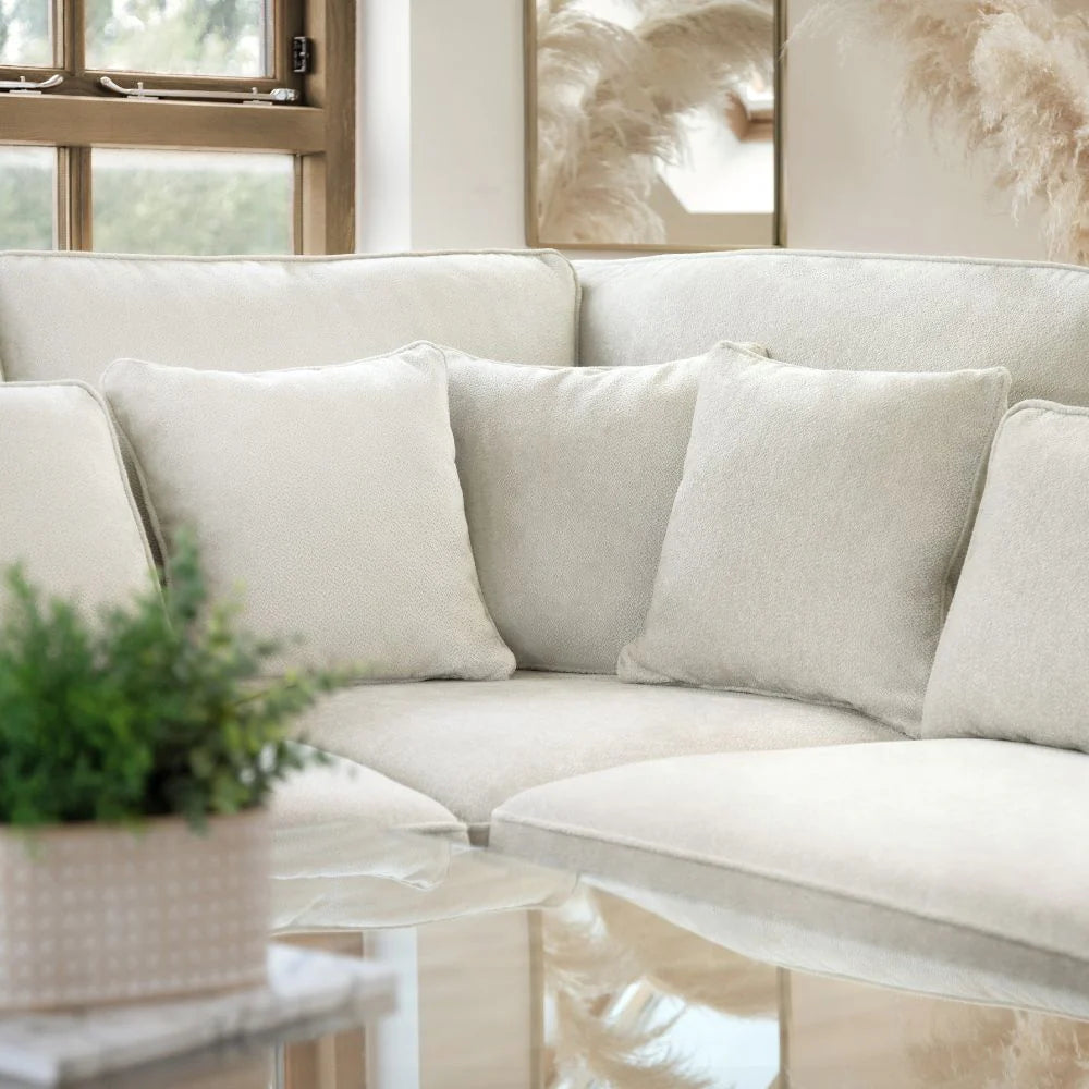 Kiana Modular Sofa Ivory Right Hand Facing Corner