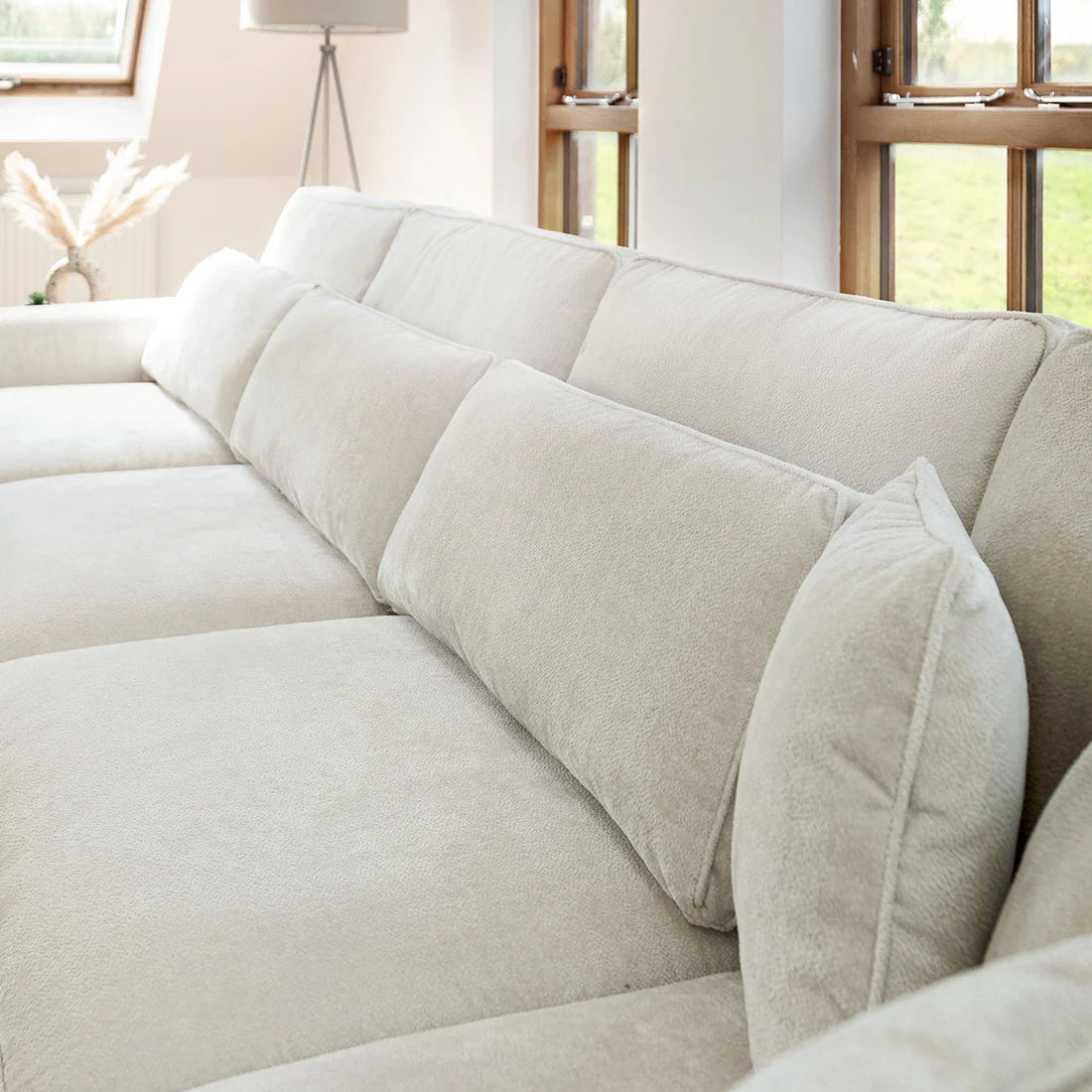 Kiana Modular Sofa Ivory Right Hand Facing Corner