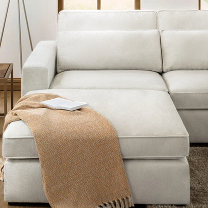 Kiana Modular Sofa Ivory Right Hand Facing Corner