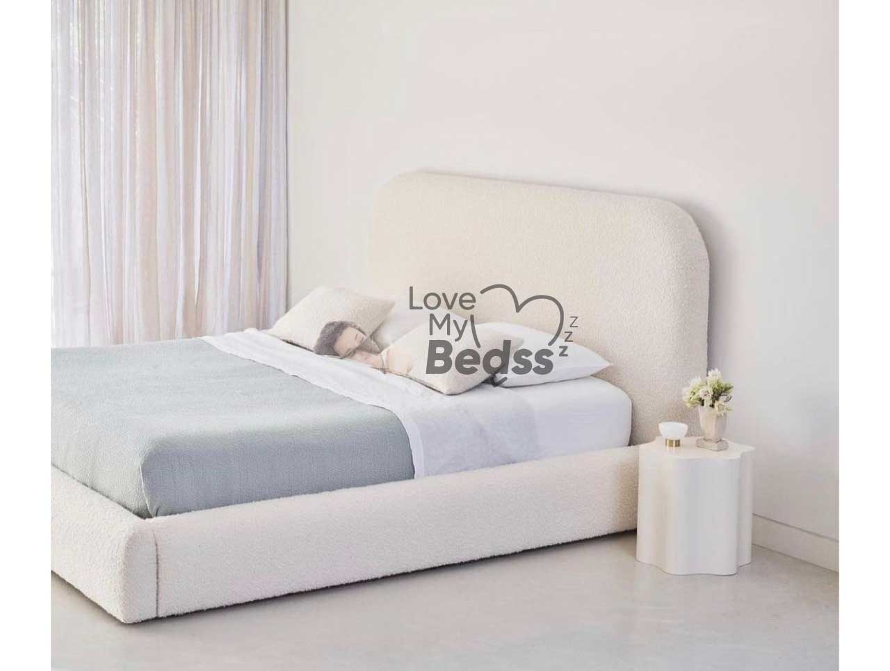 Cloud Marshmallow Teddy Boucle Bed