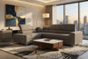Lauren Left Hand Corner Sofa - Grey