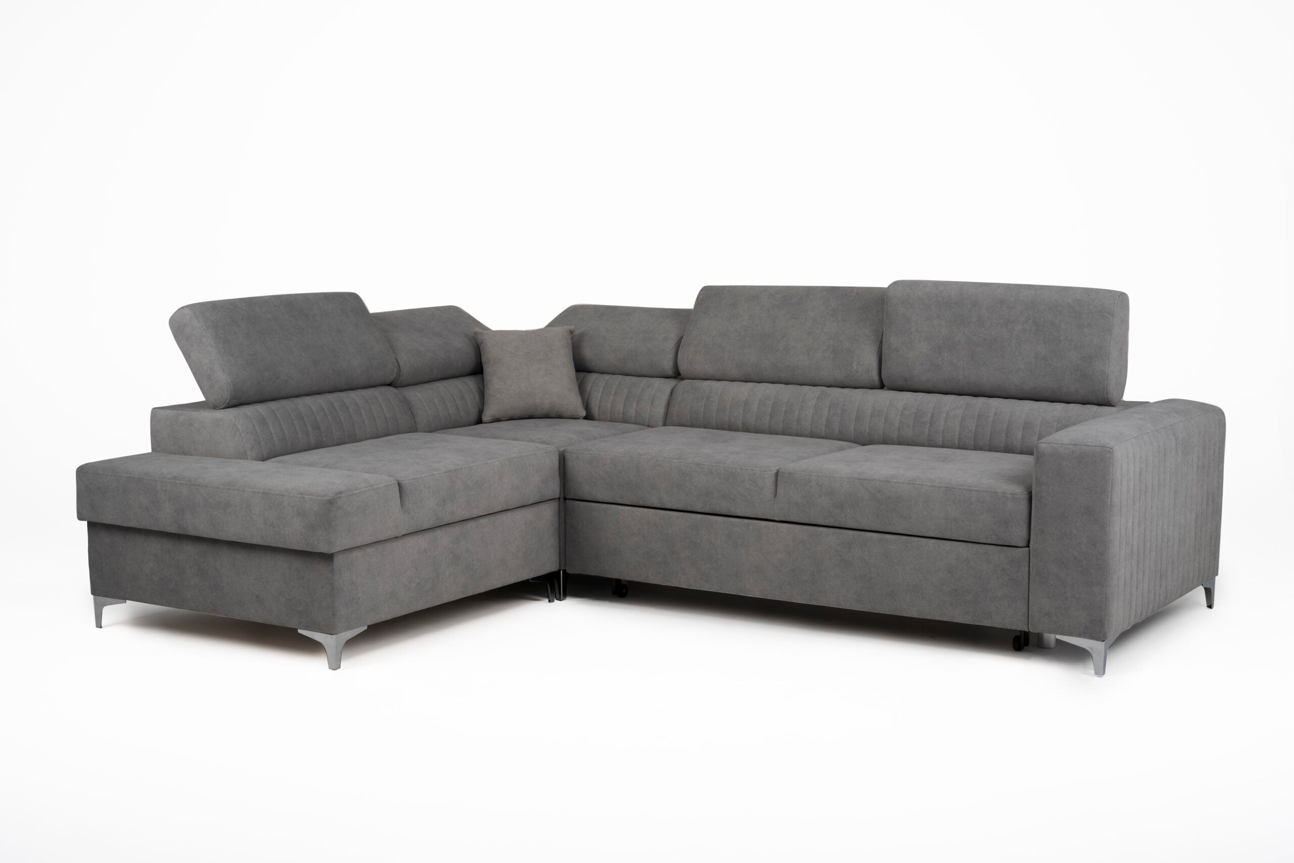 Lauren Left Hand Corner Sofa - Grey