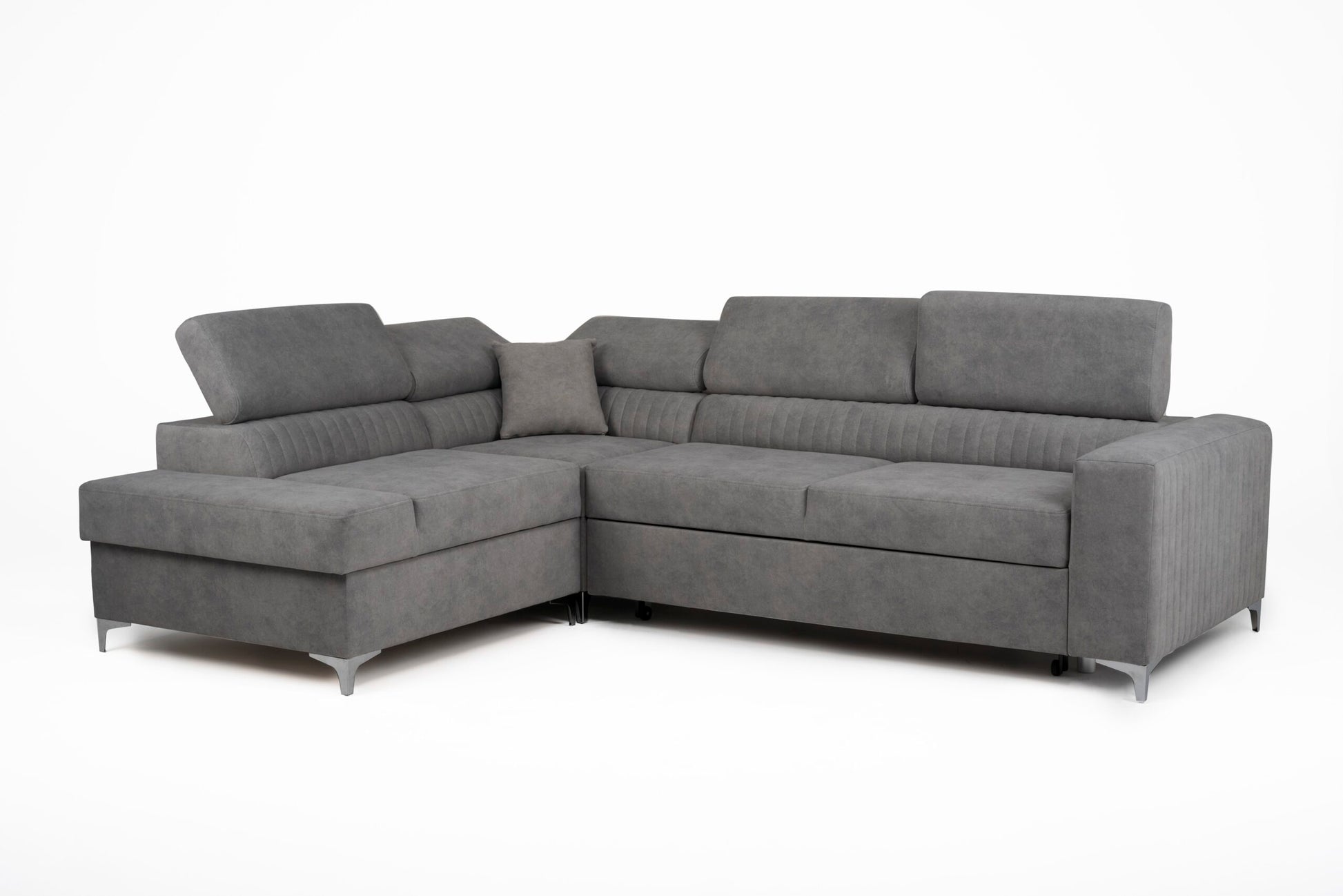 Lauren Left Hand Corner Sofa - Grey