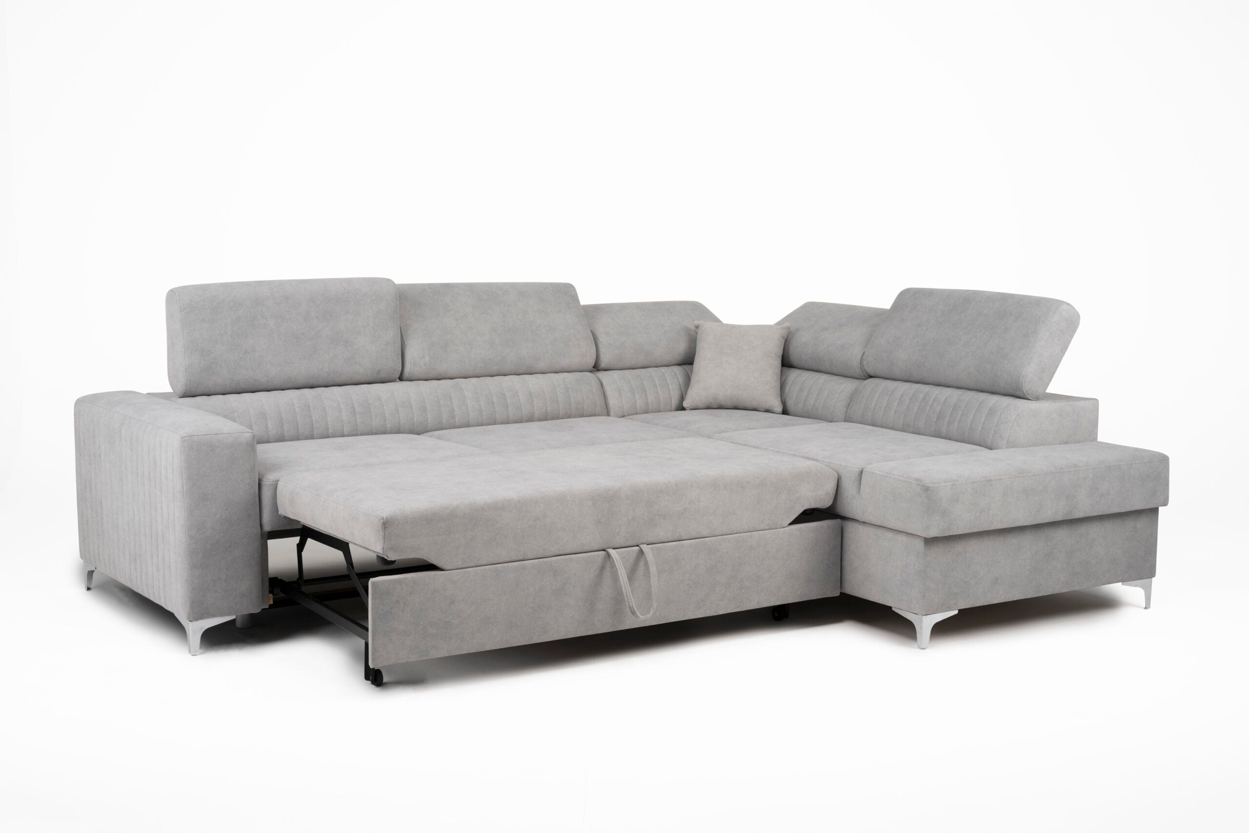 Lauren Right Hand Corner Sofa - Silver