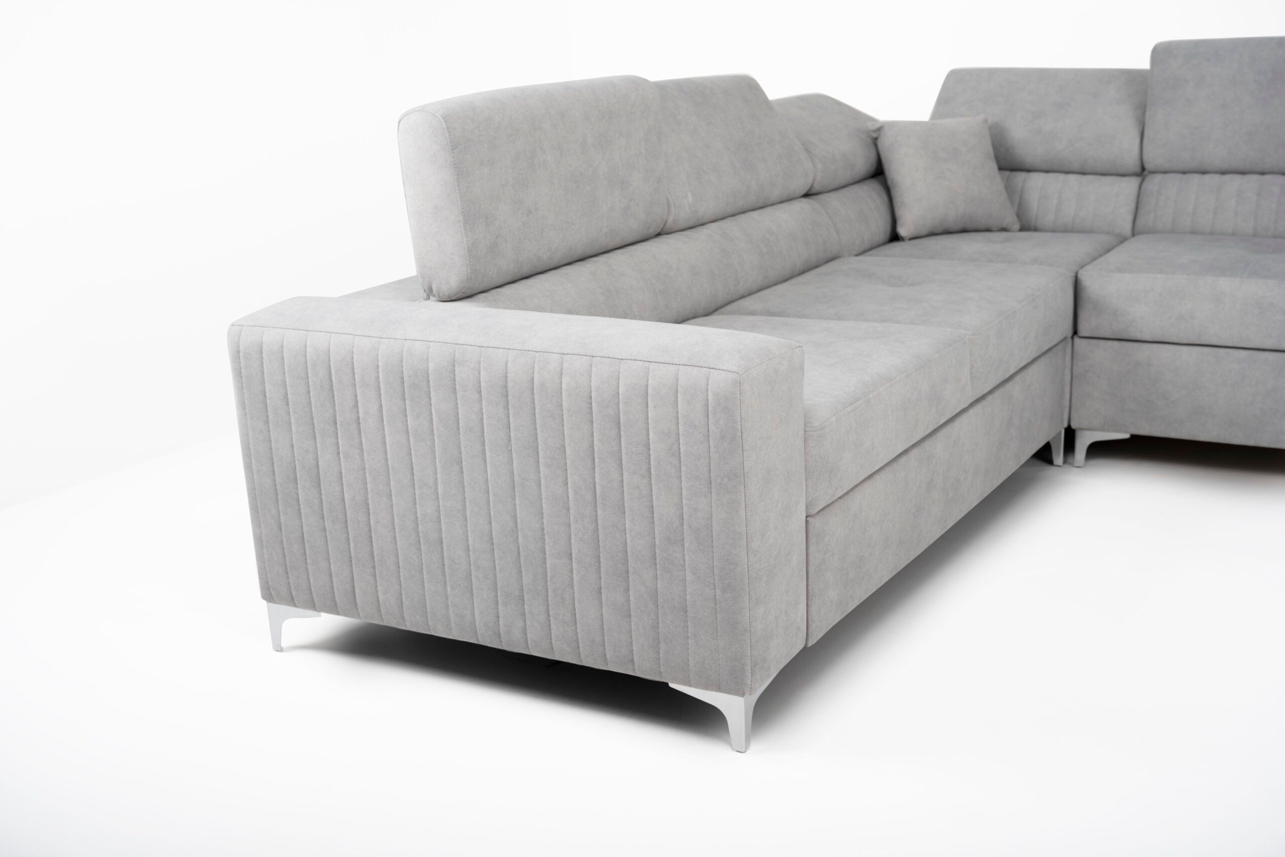 Lauren Right Hand Corner Sofa - Silver