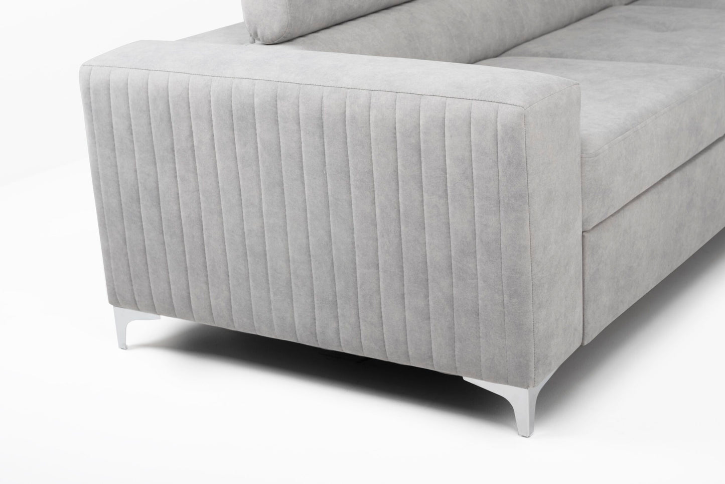 Lauren Right Hand Corner Sofa - Silver