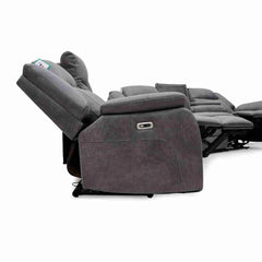 Leon Electric Recliner 2 Seater - Grey