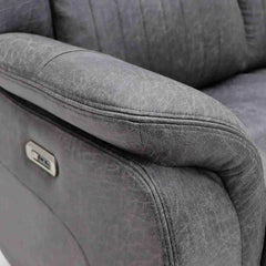 Leon Electric Recliner 2 Seater - Grey