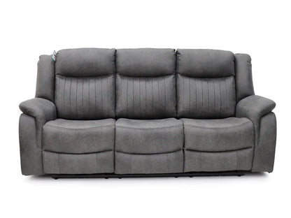 Leon Electric Recliner 3 Seater - Grey