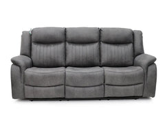 Leon Electric Recliner 3 Seater - Grey