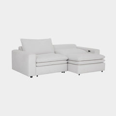 Lilith Electric Recliner Sofa 3 Seater Ivory