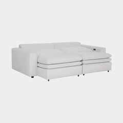 Lilith Electric Recliner Sofa 3 Seater Ivory