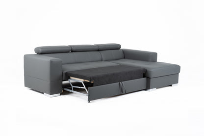 Lima Left Hand Corner Sofa - Grey