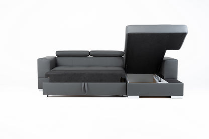 Lima Left Hand Corner Sofa - Grey