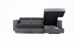 Lima Left Hand Corner Sofa - Grey