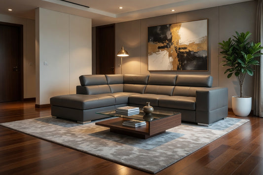 Lima Left Hand Corner Sofa - Grey
