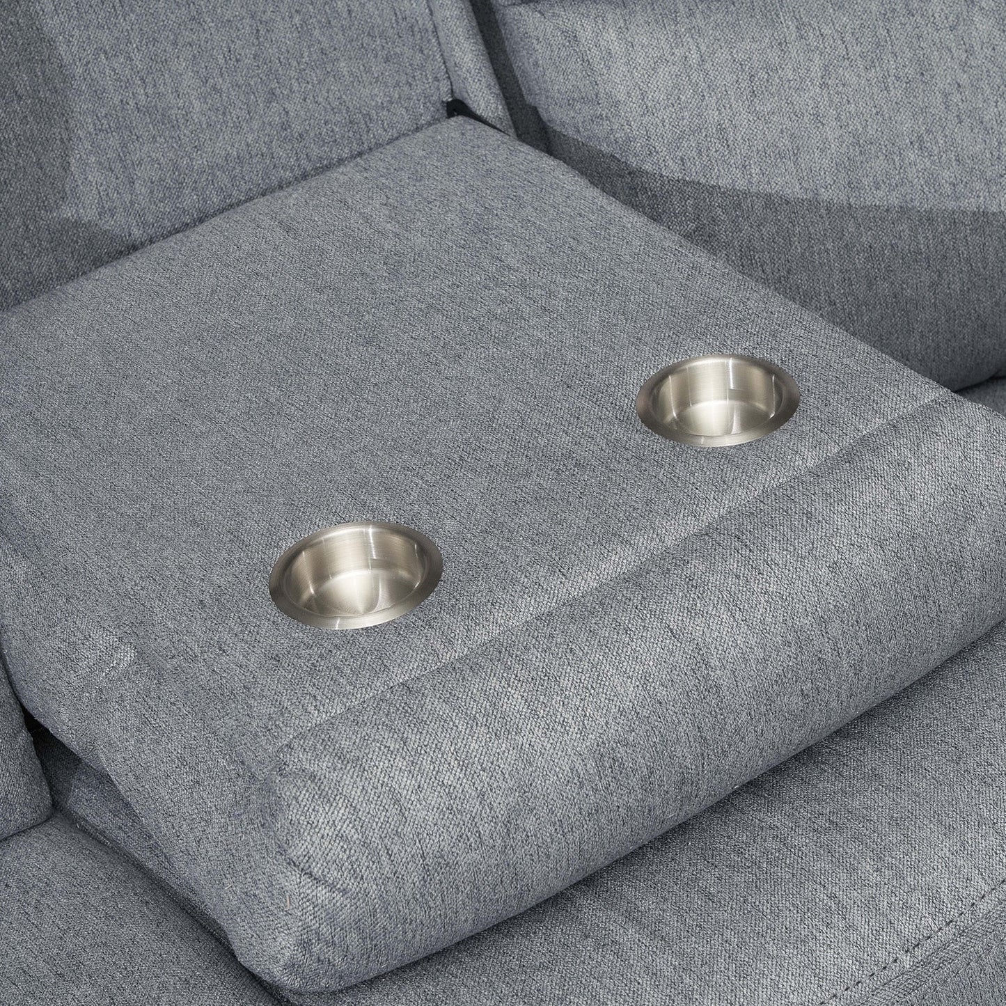 Linden Recliner Sofa Grey 3 Seater
