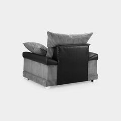 Logan Sofa Armchair Black/Grey