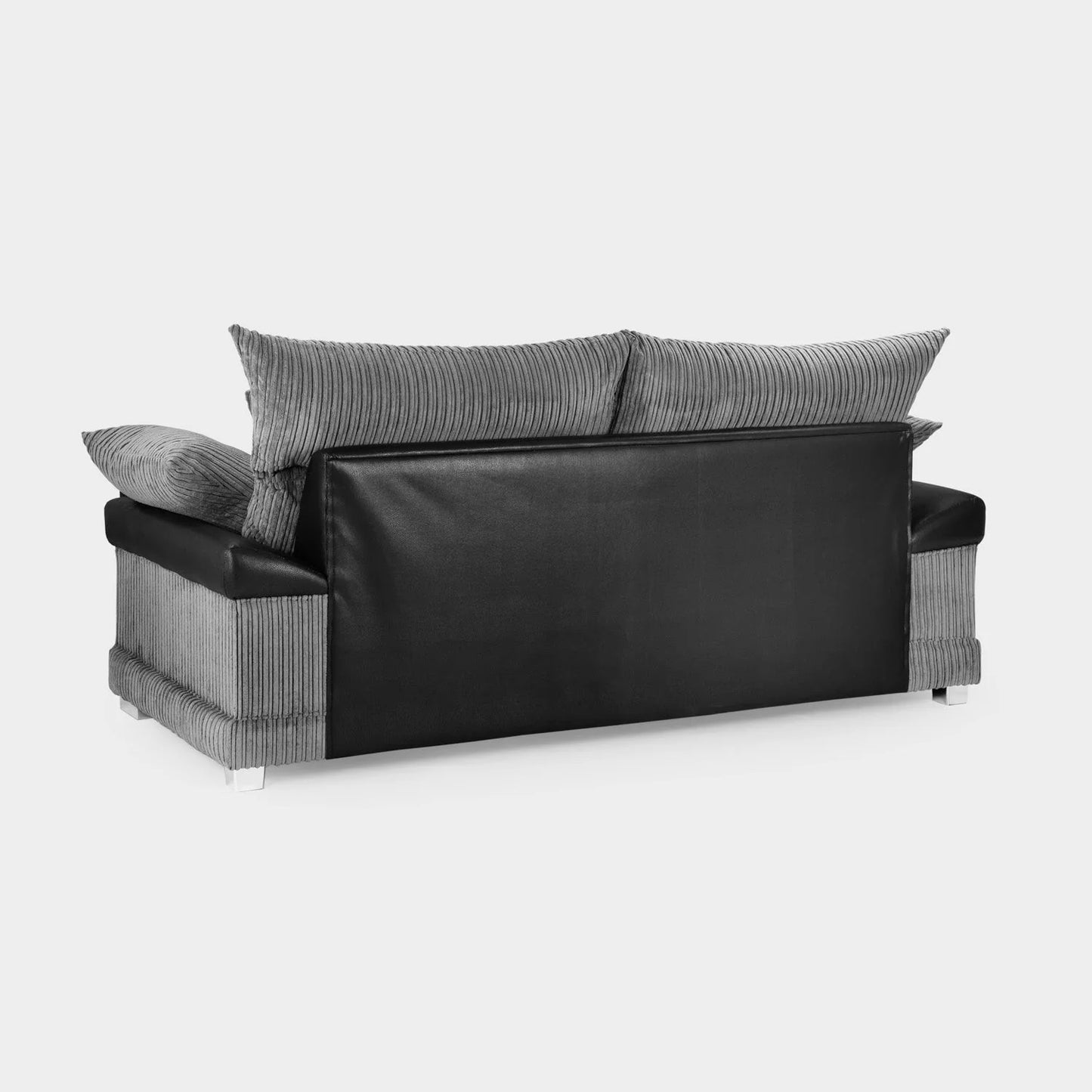Logan Sofa Black Grey 3 Seater