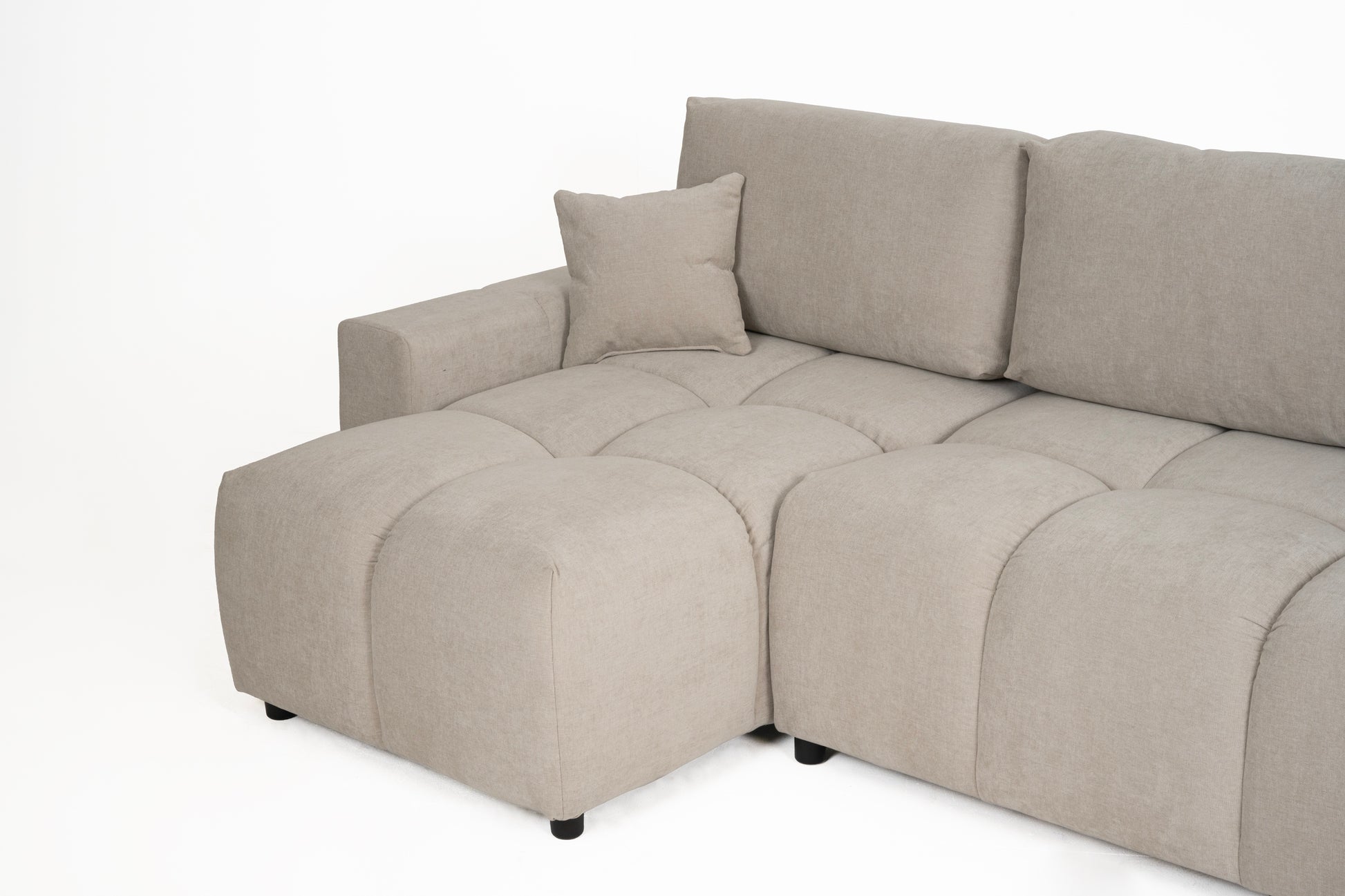 Luki Left Hand Sofa Bed - Cream