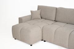Luki Left Hand Sofa Bed - Cream