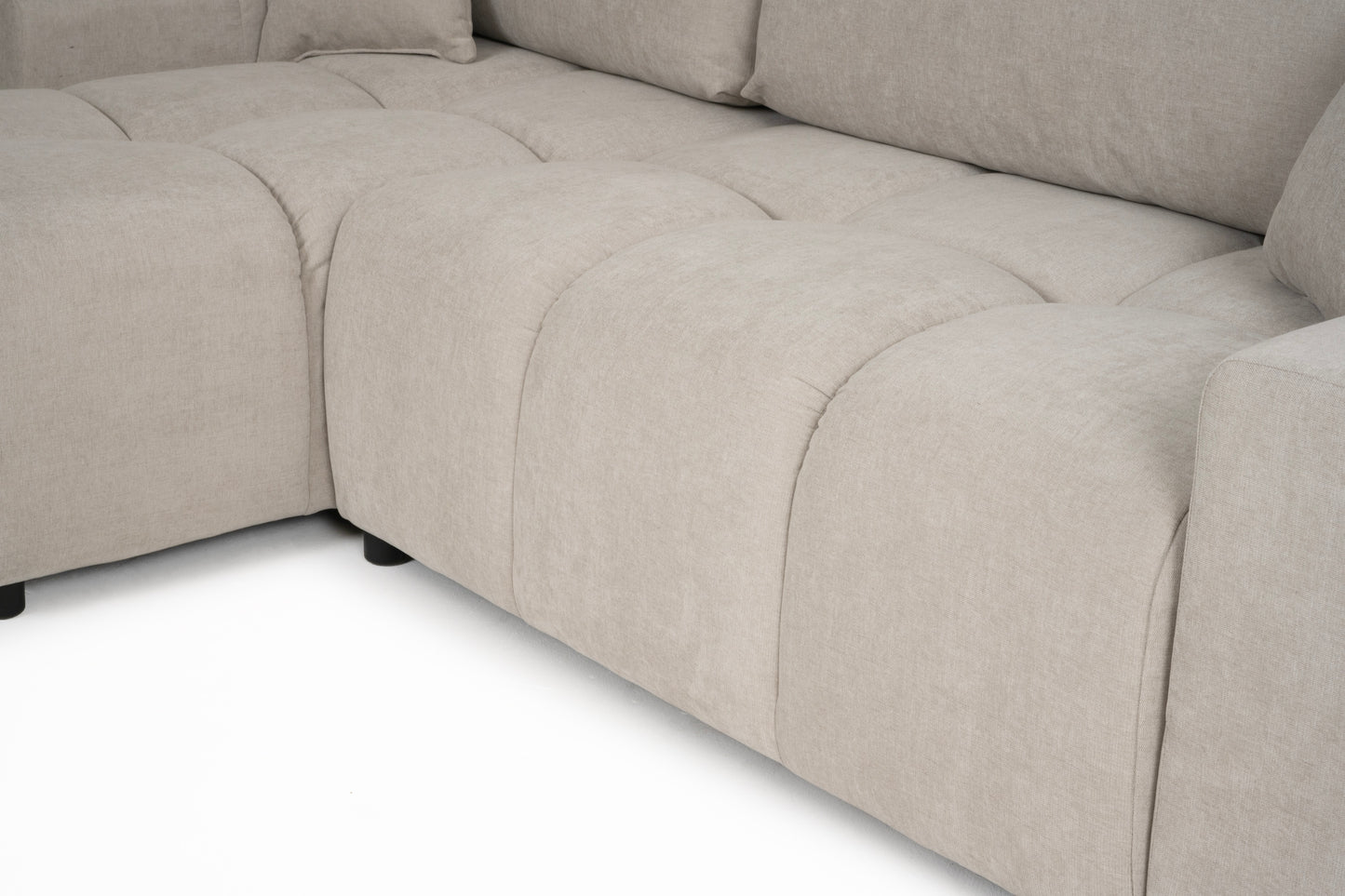 Luki Left Hand Sofa Bed - Cream