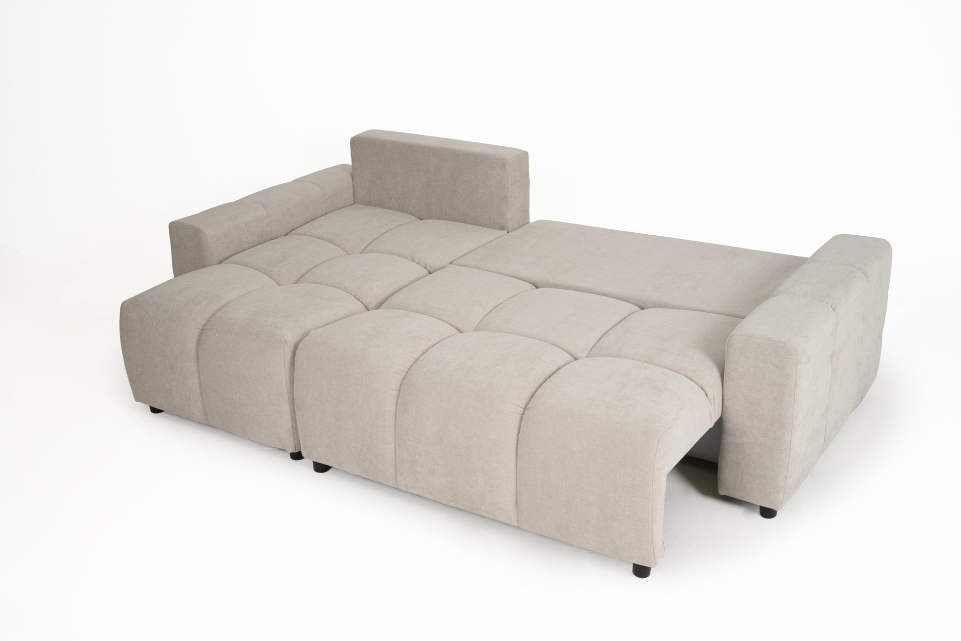 Luki Right Hand Sofa Bed - Cream