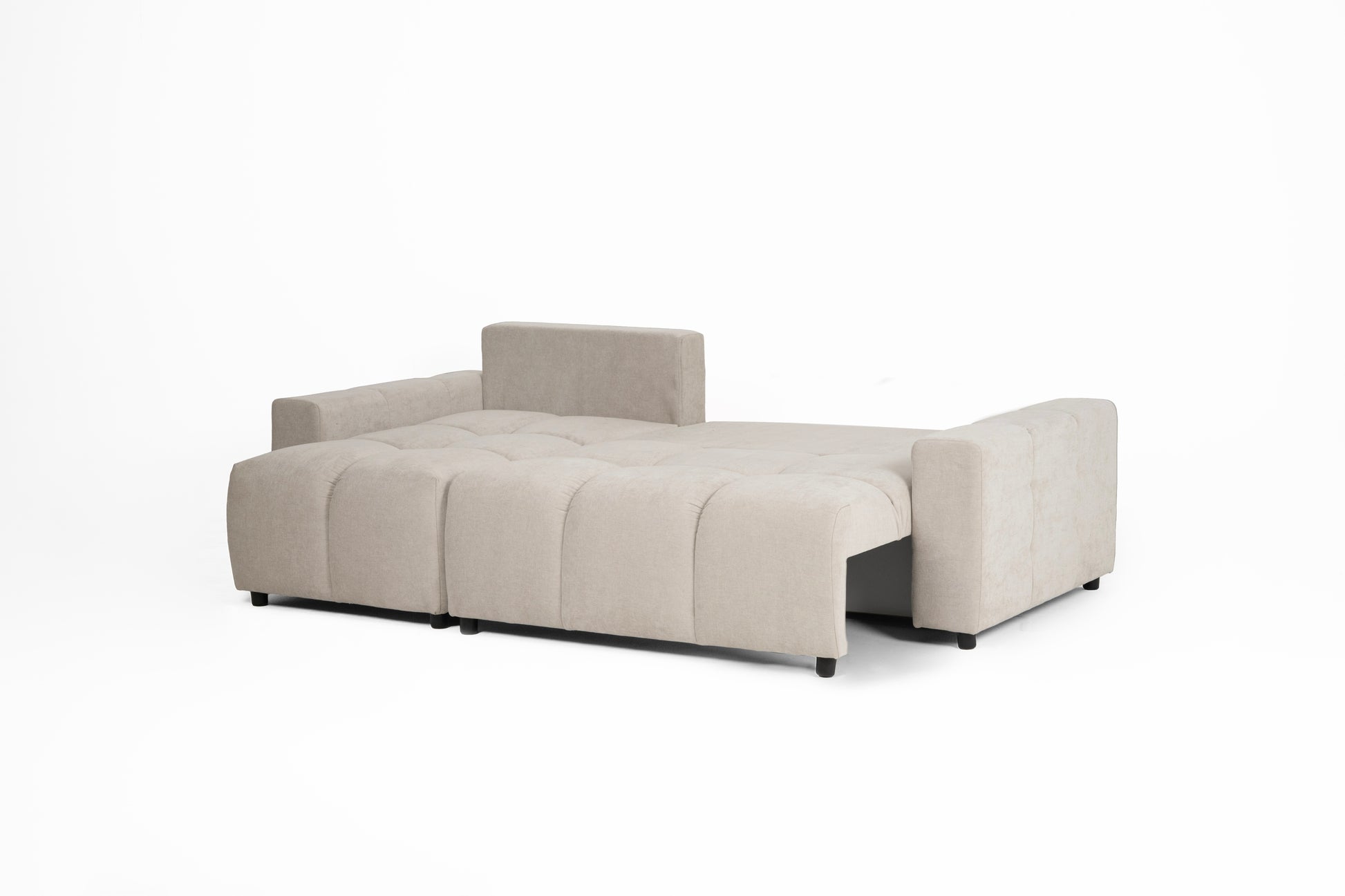 Luki Right Hand Sofa Bed - Cream