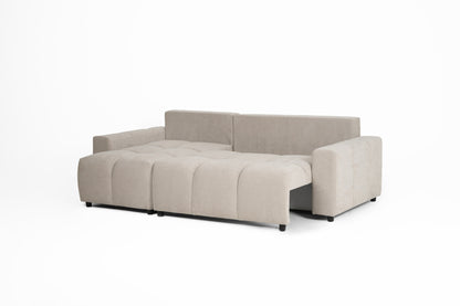 Luki Right Hand Sofa Bed - Cream