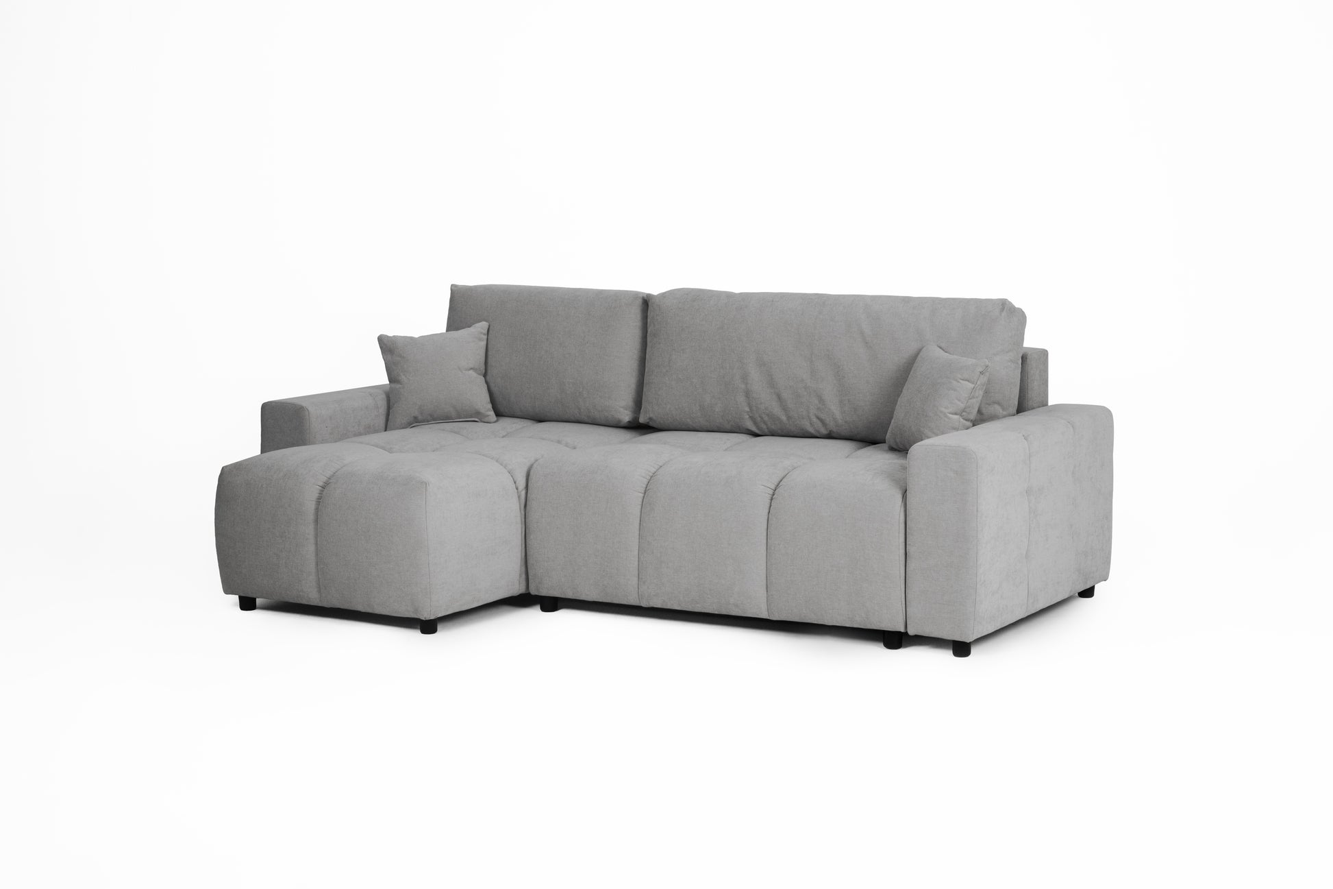 Luki Left Hand Sofa Bed - Silver