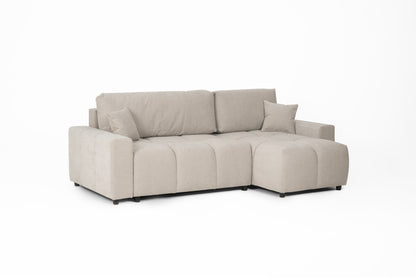 Luki Right Hand Sofa Bed - Cream
