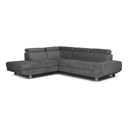Artic Left Hand Facing Corner Sofa Bed With Storage Box - Grey