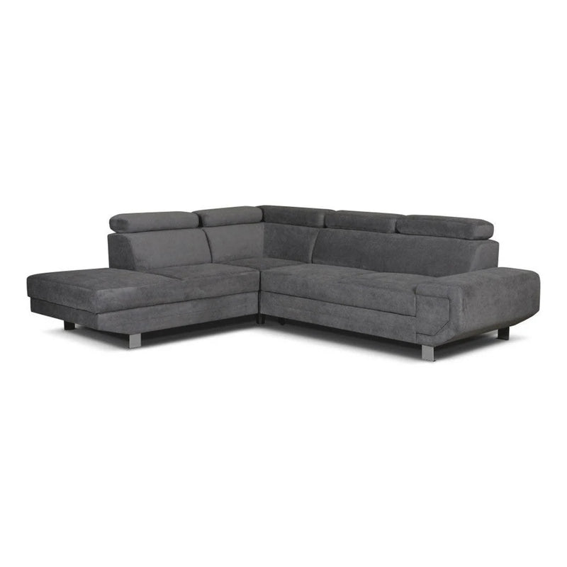 Artic Left Hand Facing Corner Sofa Bed With Storage Box - Grey