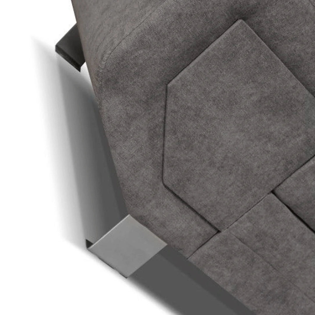 Artic Left Hand Facing Corner Sofa Bed With Storage Box - Grey