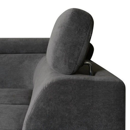 Artic Left Hand Facing Corner Sofa Bed With Storage Box - Grey