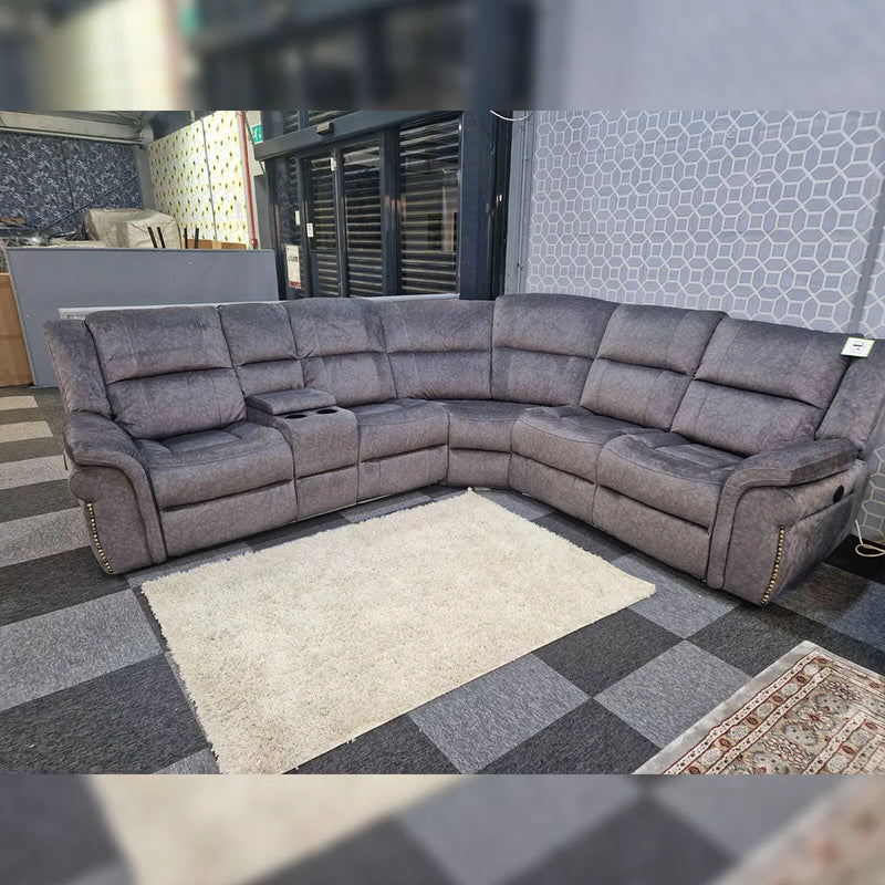Atlanta Electric Recliner Corner Sofa Micro Fibre Fabric