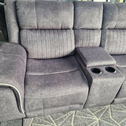 Hannah Electric Recliner Corner Sofa | Micro Fibre Fabric