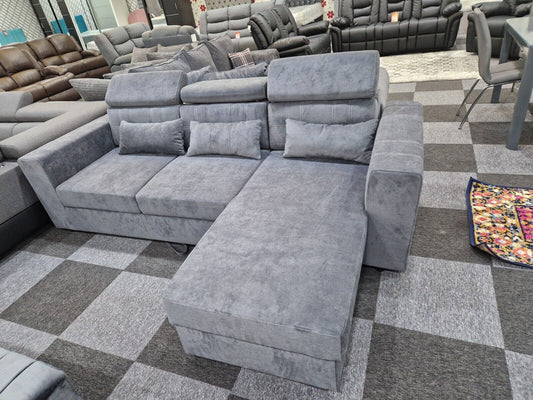 Luke Sofa Bed / Bed Sofa Storage Grey