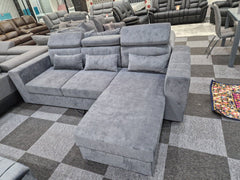 Luke Sofa Bed / Bed Sofa Storage Grey