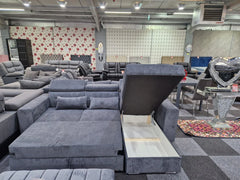 Luke Sofa Bed / Bed Sofa Storage Grey