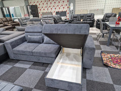 Luke Sofa Bed / Bed Sofa Storage Grey
